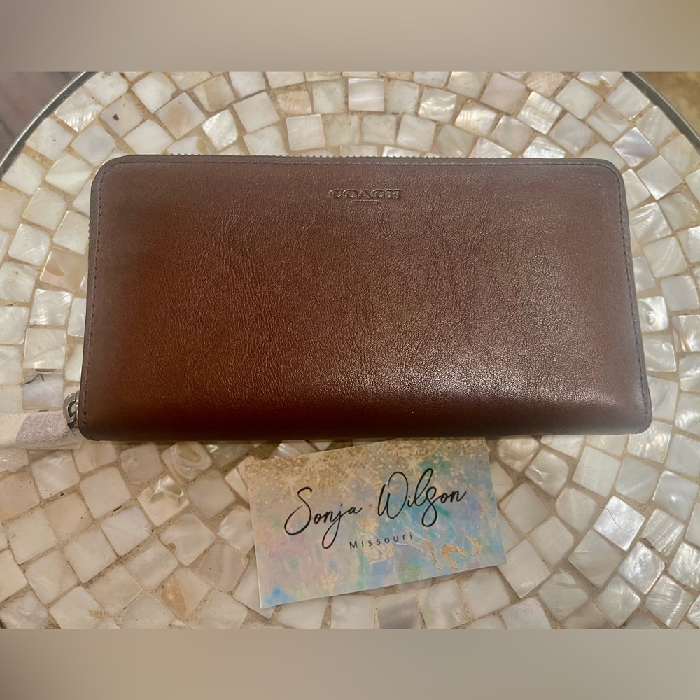 New Coach Wallet- Mahogany